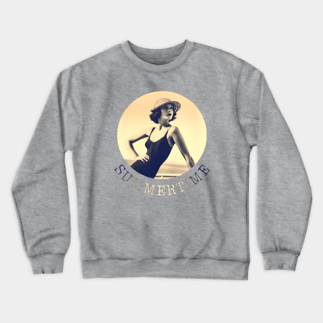 Woman in summertime Crewneck Sweatshirt by Middle Klin